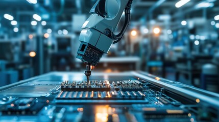 Poster - Automated Production Line: Robot Arm Assembling a Circuit Board