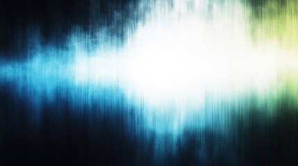 Poster - Gradient of white blue and black against a dark textured backdrop featuring a luminous effect in a banner format