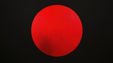 Poster - A red circle containing a smaller red circle within it