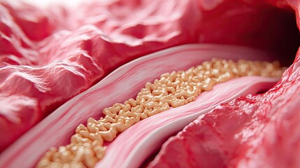Poster - Close-up view of biological tissue structure, intricate details visible.