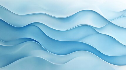 Poster - Soft blue abstract background featuring subtle textured waves creating an elegant low contrast design