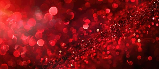 Poster - Abstract Defocused Red Bokeh Light Background