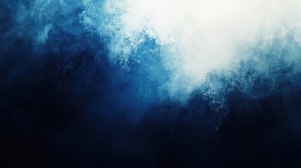 Poster - Gradient of white blue and black against a dark textured backdrop featuring a luminous effect in a banner format