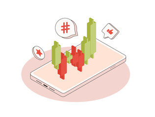 Poster - social media analytics for post performance, engagement metrics and hashtag tracking on mobile. data