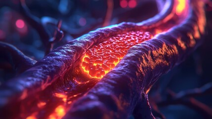 Poster - Abstract representation of glowing neural pathways in vibrant colors.