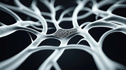 Poster - Abstract representation of a neural network with intricate details.