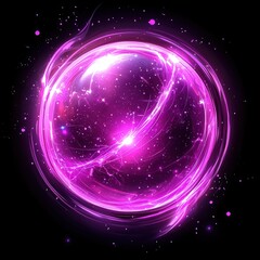 Wall Mural - purple glowing orb
