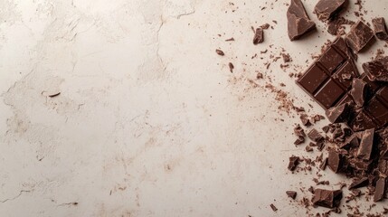 Wall Mural - Close-up of chocolate on table