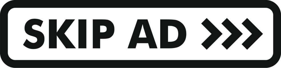 Poster - skip ad button allows viewers to bypass online advertising, enhancing user experience and offering c