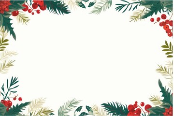 Wall Mural - Christmas invitation border backgrounds christmas pattern.