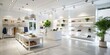 © sanom - Minimalist Retail Store Design with White Walls and Simple Displays for Modern Shopping Experience