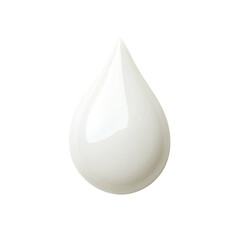 Poster - drop of fresh milk isolated on transparent background