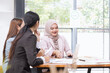 © SOMKID - Team of Asian business people and working together in office, Startup projects and business presentation at meeting room, Brainstorming and business,