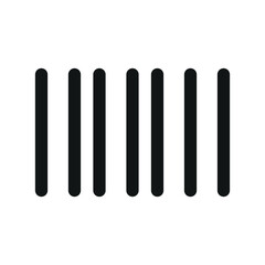 Aufkleber - Barcode UI icon, bar code simple line user interface vector symbol