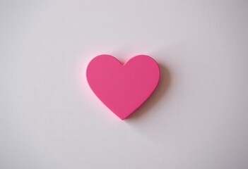 Wall Mural - pink paper heart