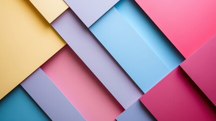 Wall Mural - Abstract Geometric Background with Pastel Colors