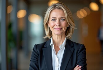 Poster - portrait of a business woman