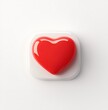 © Tanish - A red heart icon floating on a white background