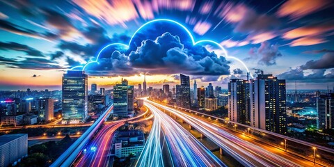 Poster - Long Exposure Visualizing Web Cloud Technology and Protection Systems for Enhanced Privacy in Digital Environments and Networks