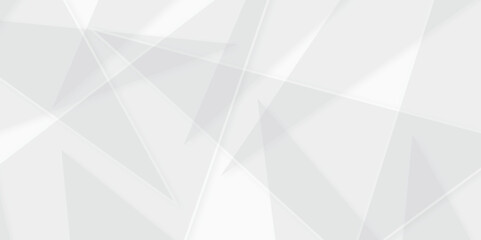 Poster - Abstract white and gray line background design. abstract white and grey on light silver background modern design. Low poly vector illustration. triangle pattern gradient background.