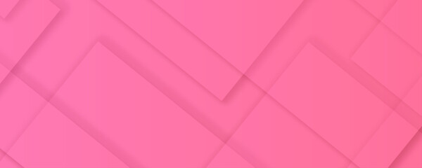 Poster -  Abstract modern pink color pattern geometric luxury gradient line background random square shape design. 3d shadow effects, modern design template background. layered geometric triangle shapes.