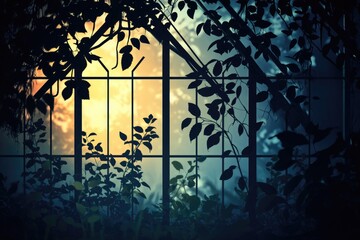 Poster - A window with sunlight streaming in
