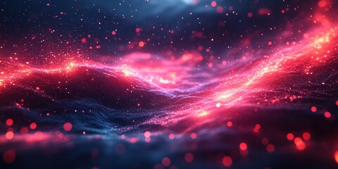 Poster - abstract light background with glowing lines and soft colors ideal for modern digital designs, poste