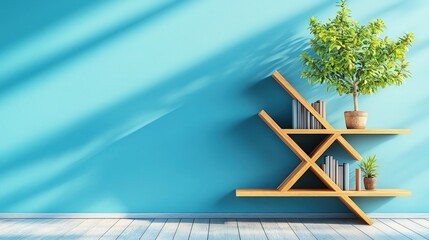 Poster - Stylish shelving ideas for modern interiors with greenery