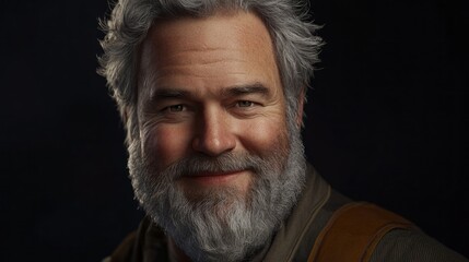 Poster - A man with a beard and a smile on his face