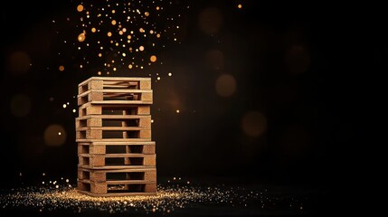 Aufkleber - Pallets create a stunning visual display with sparkling effects