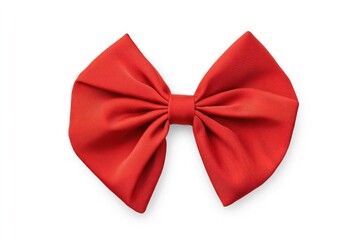 Aufkleber - A simple and elegant red bow tie set against a pure white background, perfect for showcasing or promoting your brand