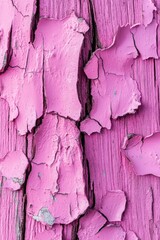 Aufkleber - Close-up of pink paint on a wooden surface, ideal for design or crafting projects