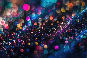 Poster - A close-up shot of multiple lights with a blurred background