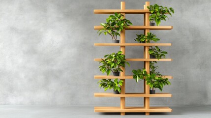 Aufkleber - Enhance your space with stylish plant shelves for a fresh look