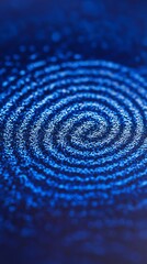 Poster - A close-up of a fingerprint scanner on a smartphone illustrating biometric security in modern devices with side empty space for text Stockphoto style