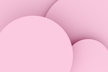 Aufkleber - Abstract pink round geometric shapes for background or backdrop use.