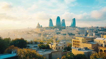 In Azerbaijanâ€™s vibrant landscape, COP29 sets the stage for impactful climate resolutions. --ar 16:9 --v 6.1 Job ID: a7776e50-0e24-4520-b5c8-2239eda03ae8