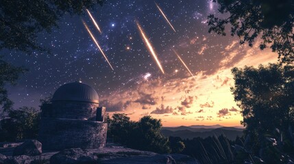 Poster - role of observatories in monitoring celestial events, such as eclipses and meteor showers.