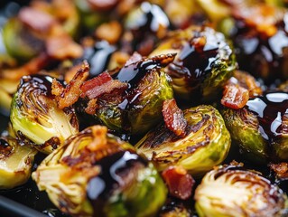 Wall Mural - Brussels Sprouts with Bacon