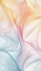 Wall Mural - abstract background with a wavy design in pastel colors