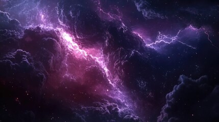 Purple Blue Galaxy Space