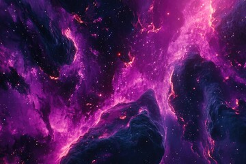 purple galaxy with stars