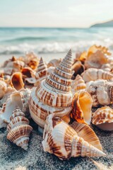 Wall Mural - Beach Shells Pile