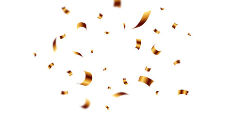 Wall Mural - golden confetti background for festival decoration vector illustration
