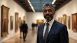 © Trust Fish - Stylish African American Gentleman in a Modern Art Museum Setting