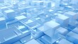 © plaksa - 3d rendering of white and blue abstract geometric background. Scene for advertising, technology, showcase, banner, game, sport, cosmetic, business, metaverse. Sci-Fi Illustration. Product display