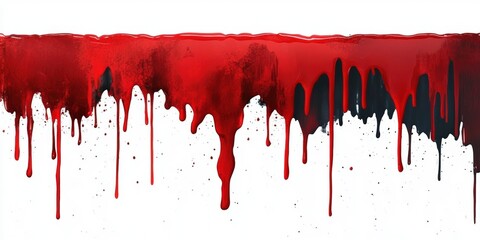 Poster - Abstract Background with Red Dripping Paint and Textures Illustrating a Bold Artistic Expression with a Unique Composition of Colors and Fluid Dynamics