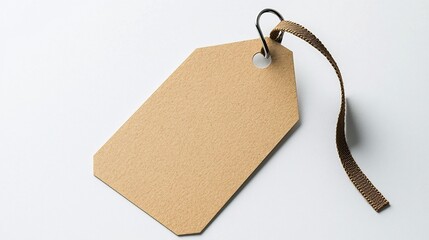 Poster - Smooth and Durable Hanging Banner Tag with Attached Strap Ideal for Marking and Identifying Products in an Organized Retail or Merchandise Display on a Clean White Background