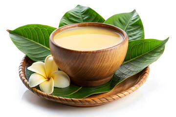 Traditional Kava Drink,isolated on white background