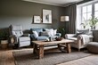 © Michael - Scandinavian Inspired Cozy Living Room with Comfortable Recliner and Rustic Barnwood Coffee Table
